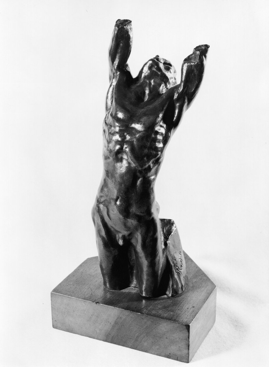 Kétségbeesett kamasz, vagy nárcisz, 1885-90 (bronz) alkotó: Auguste Rodin