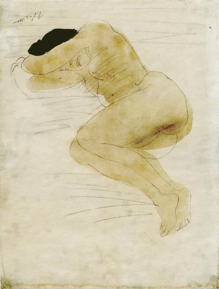 Fekvő nő. alkotó: Auguste Rodin