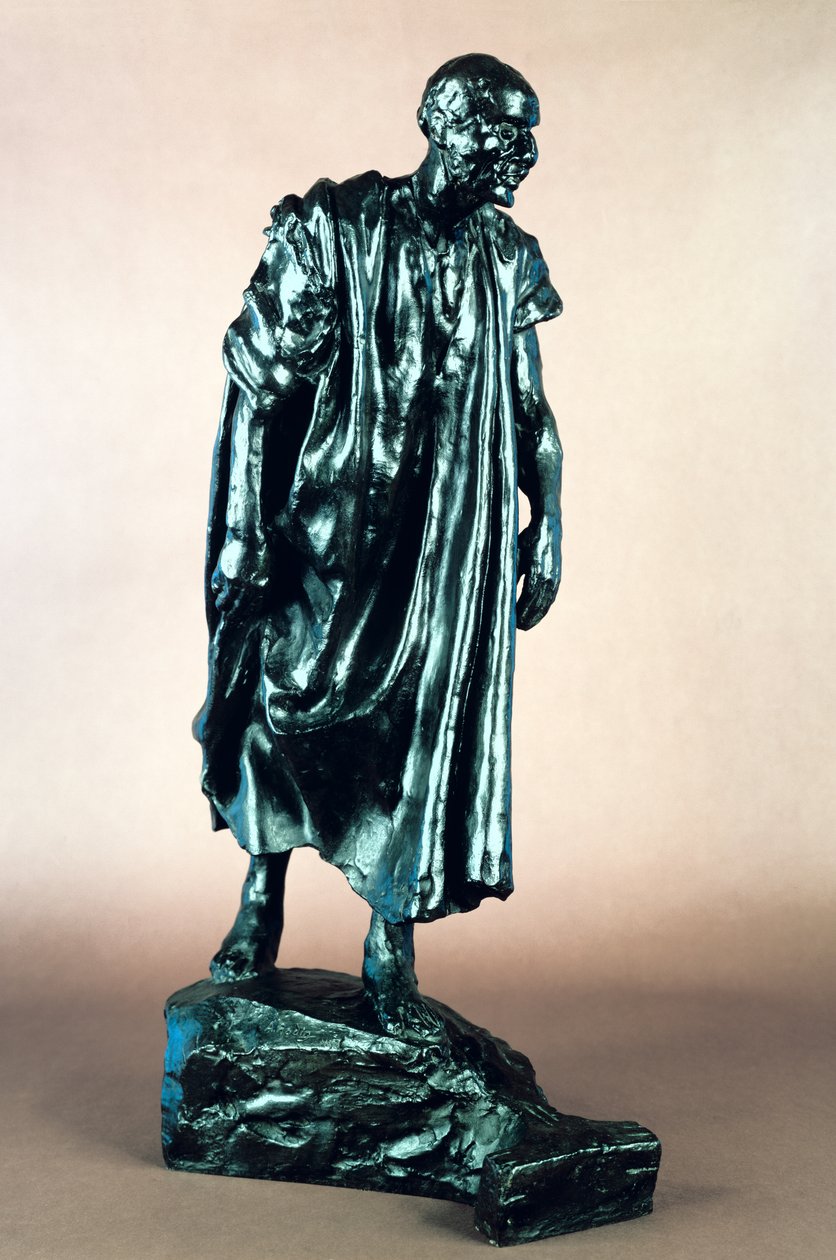 Tanulmány Jacques de Wissant számára, a calais-i polgárok, 1905-1910 körül (bronz) alkotó: Auguste Rodin