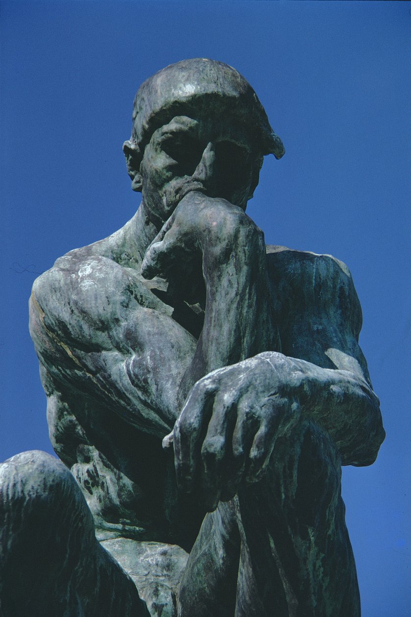 A gondolkodó (bronz) alkotó: Auguste Rodin