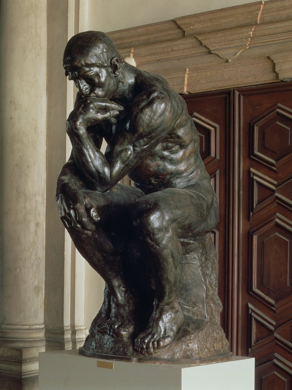 A gondolkodó (bronz) alkotó: Auguste Rodin