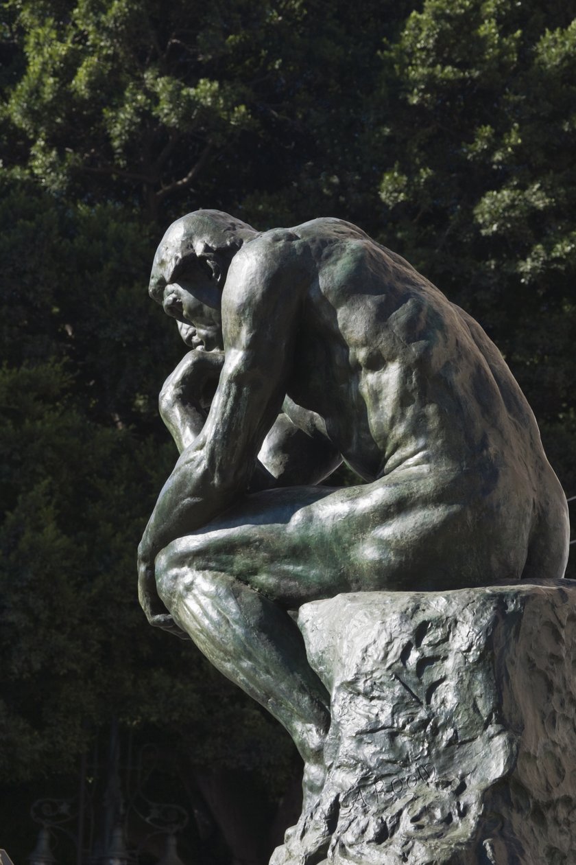 A gondolkodó (bronz) alkotó: Auguste Rodin
