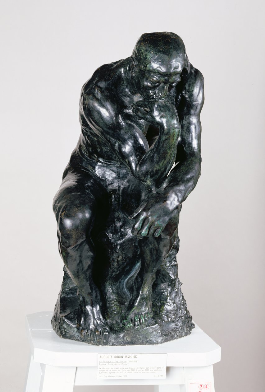 A gondolkodó, 1880 (bronz) (lásd még: 116464, 158431) alkotó: Auguste Rodin