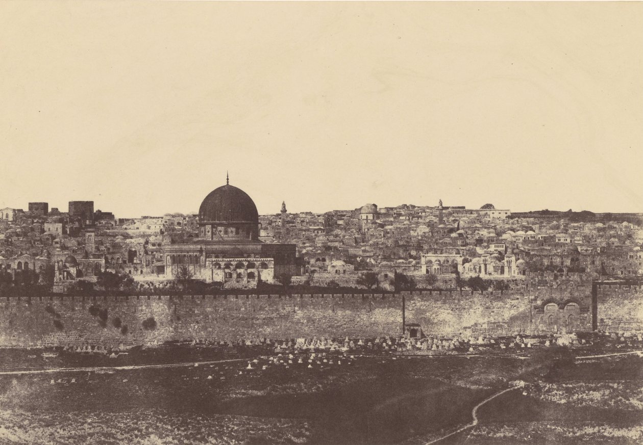 Jeruzsálem. A templom bekerítése. A keleti oldal általános nézete. Pl. 2 alkotó: Auguste Salzmann