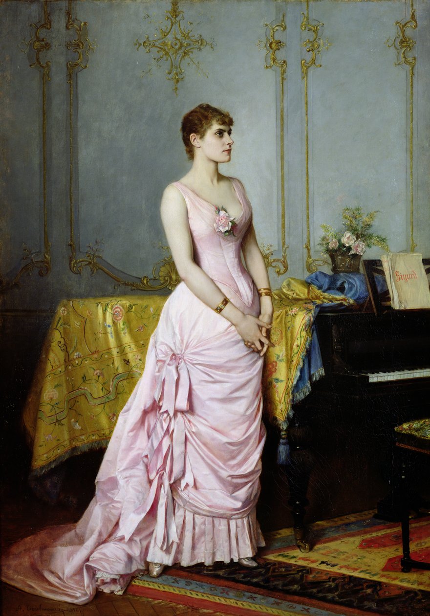 Rose Caron (1857-1930) portréja 1886 alkotó: Auguste Toulmouche
