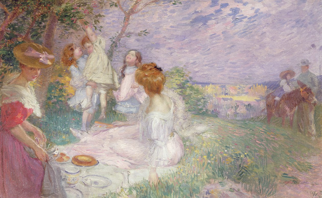 Piknik, 1906 alkotó: Auguste-Frederic Bonnet
