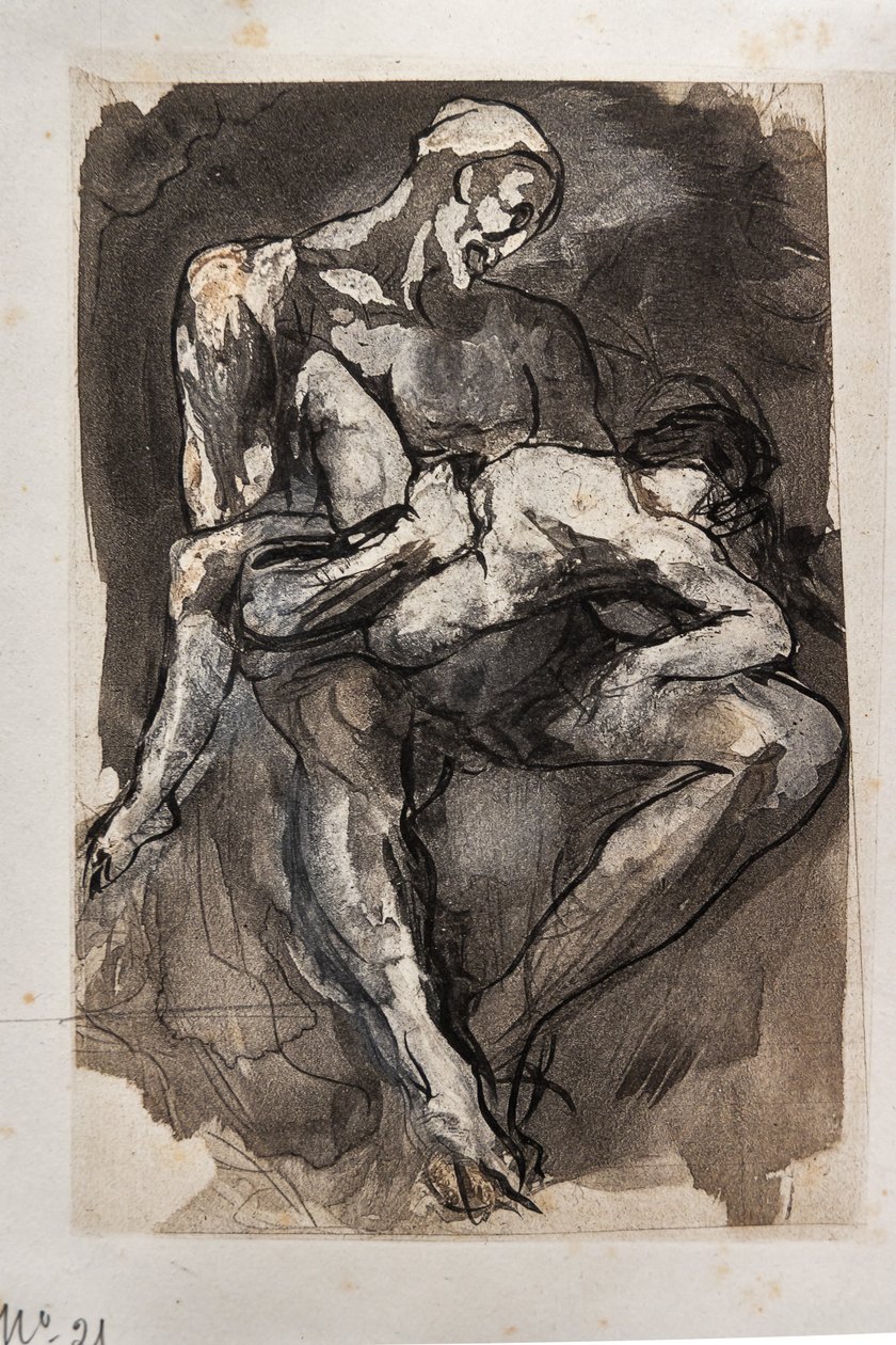 Ugolino gróf a börtönben alkotó: Auguste (after) Rodin