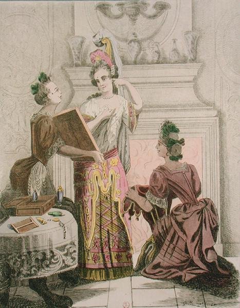 Művész öltöző (egy 17. századi metszet faksmile kiadása) alkotó: Auguste Alexandre Guillaumot