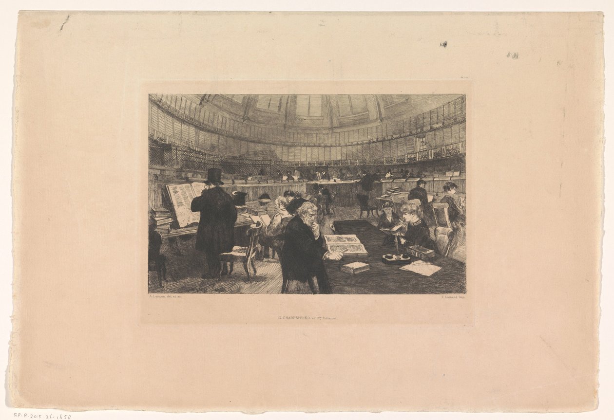 A British Museum olvasóterme alkotó: Auguste Andre Lancon