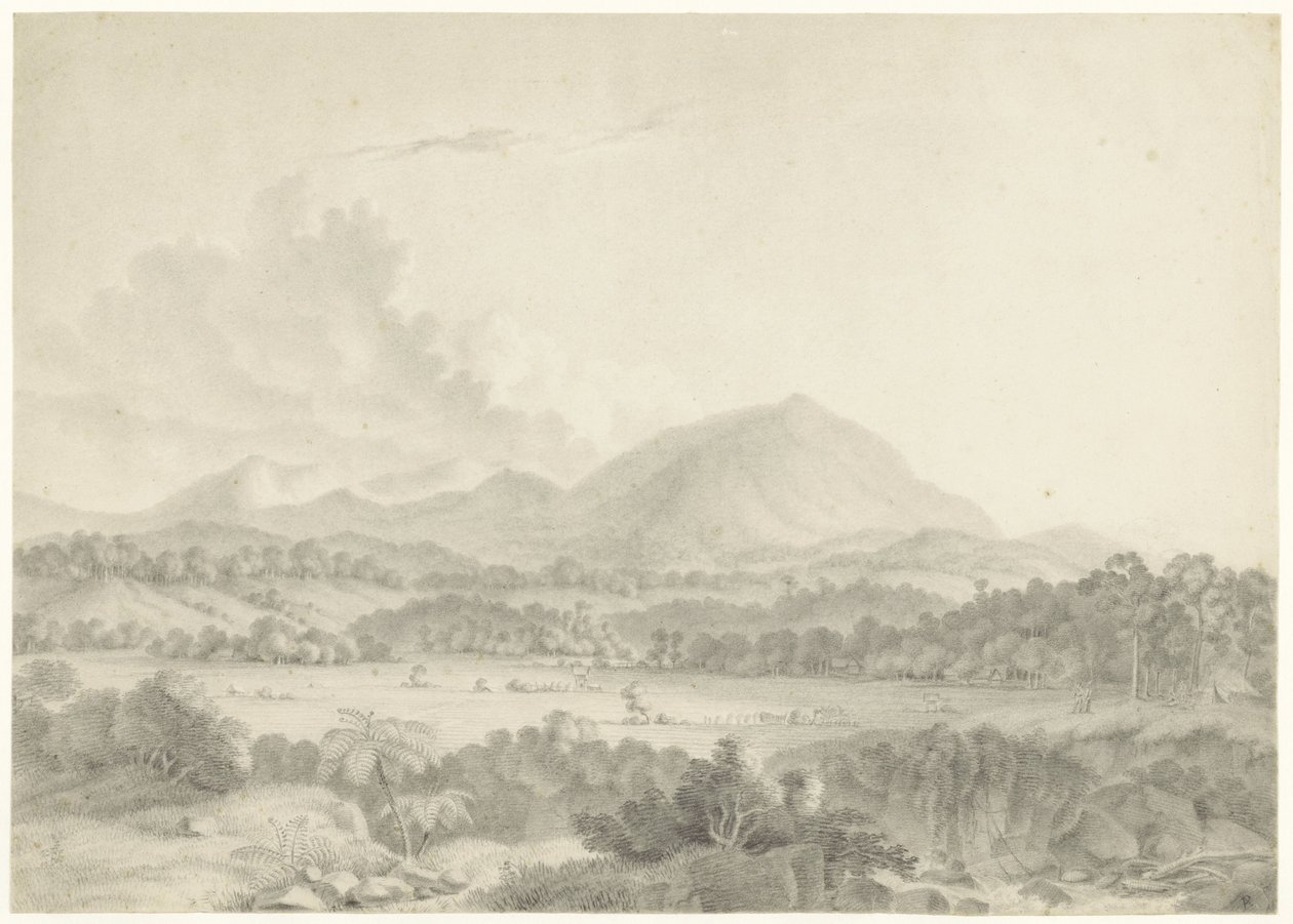 jávai táj alkotó: Auguste Antoine Joseph Payen