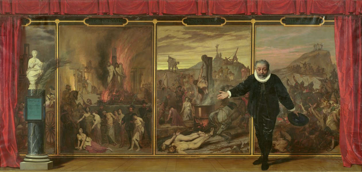 Az emberi bolondság látványa, 1872 alkotó: Auguste Barthelemy Glaize