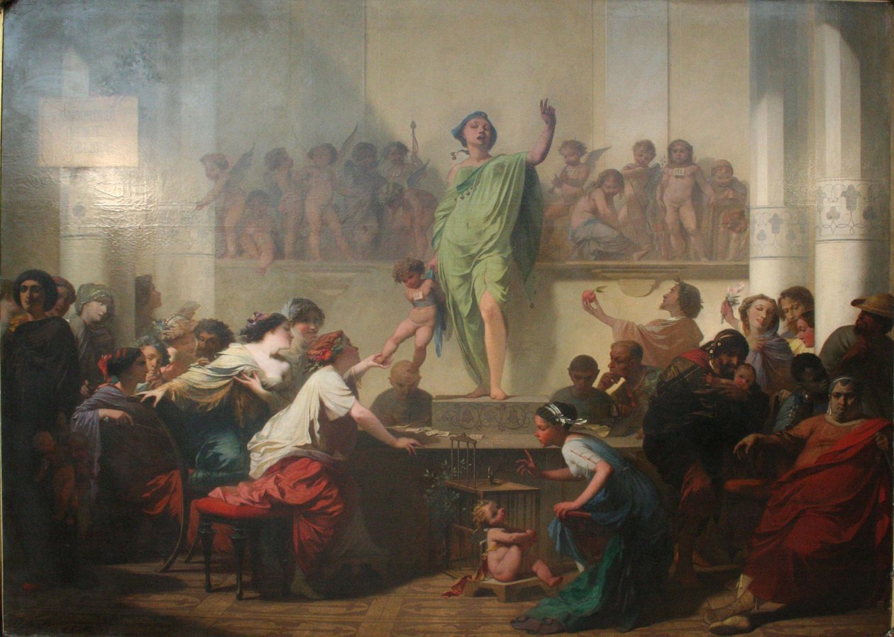 Szerelem az árverésen alkotó: Auguste Barthelemy Glaize