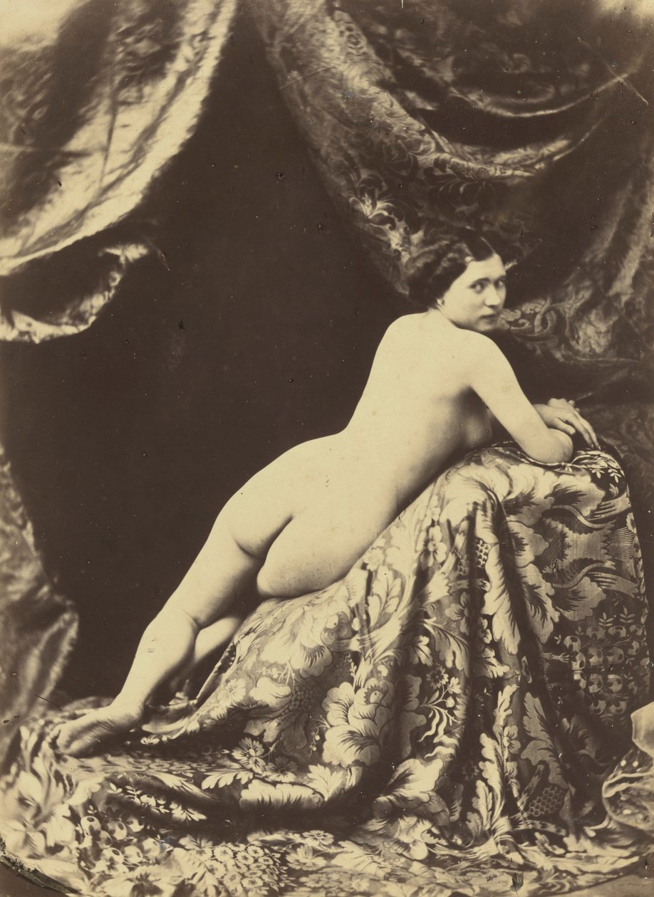 Akt tanulmány,c. 1855 (fotó) alkotó: Auguste Belloc