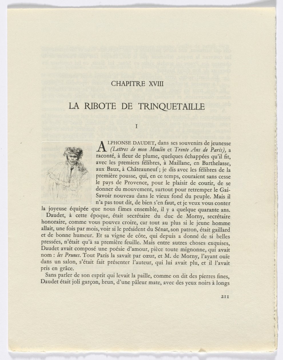 Frédéric Mistral: Mémoires et Recits by Frédéric Mistral: man (211. oldal) alkotó: Auguste Brouet