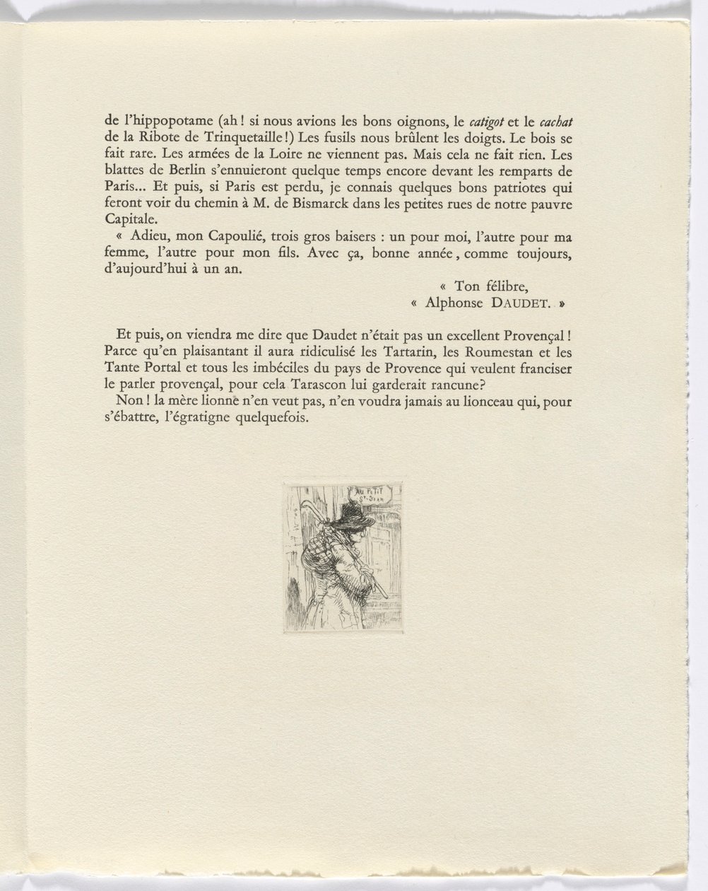 Frédéric Mistral: Mémoires et Recits by Frédéric Mistral: csavargó (223. oldal) alkotó: Auguste Brouet