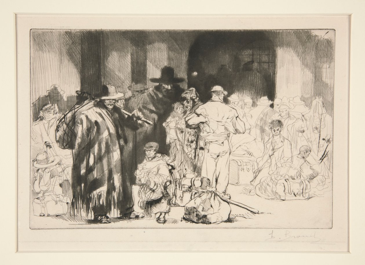 A ?migránsok alkotó: Auguste Brouet