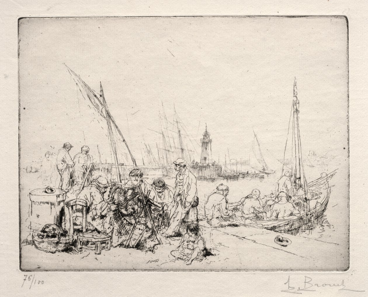 A hálójavítók alkotó: Auguste Brouet