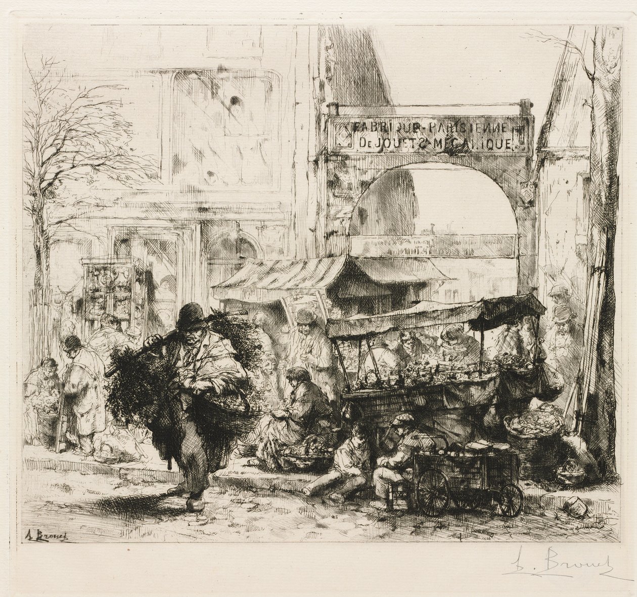 A Matinee Avenue de Clichy alkotó: Auguste Brouet