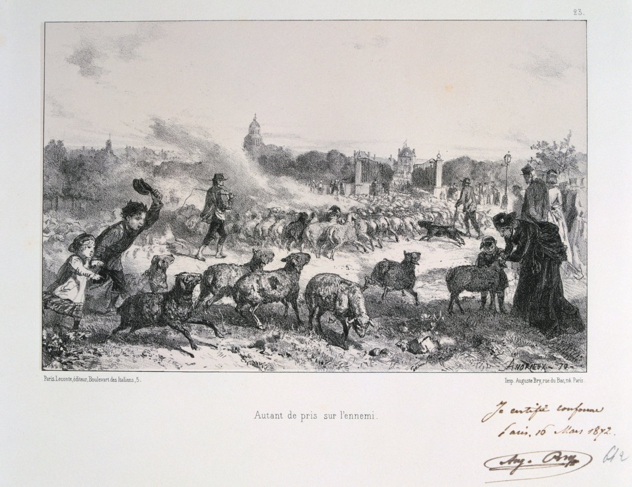 Ennyit elvettek az ellenségtől, a francia-porosz háború, 1870-1872 alkotó: Auguste Bry