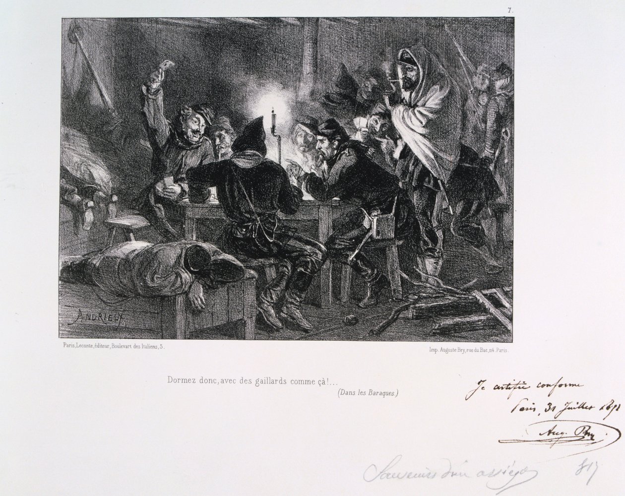 Aludj, ilyen fickókkal!, Párizs ostroma, 1870-1871 1871 alkotó: Auguste Bry