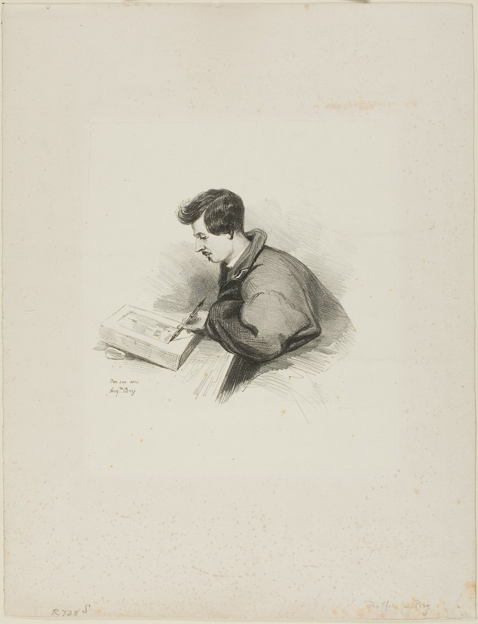 Auguste Raffet portréja alkotó: Auguste Bry