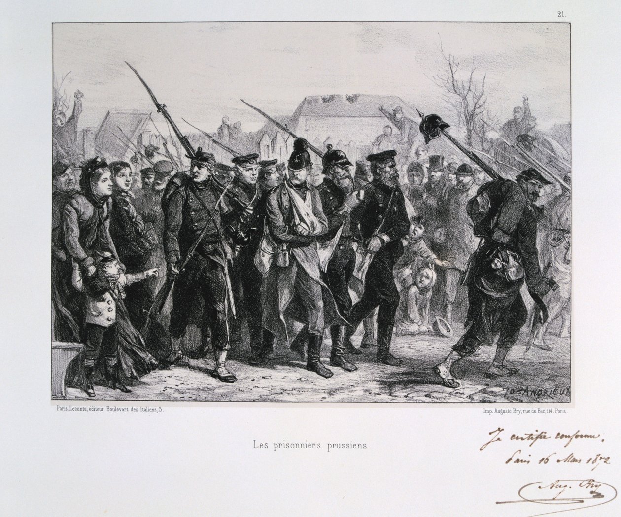 Porosz foglyok, francia-porosz háború, 1870 1872. alkotó: Auguste Bry