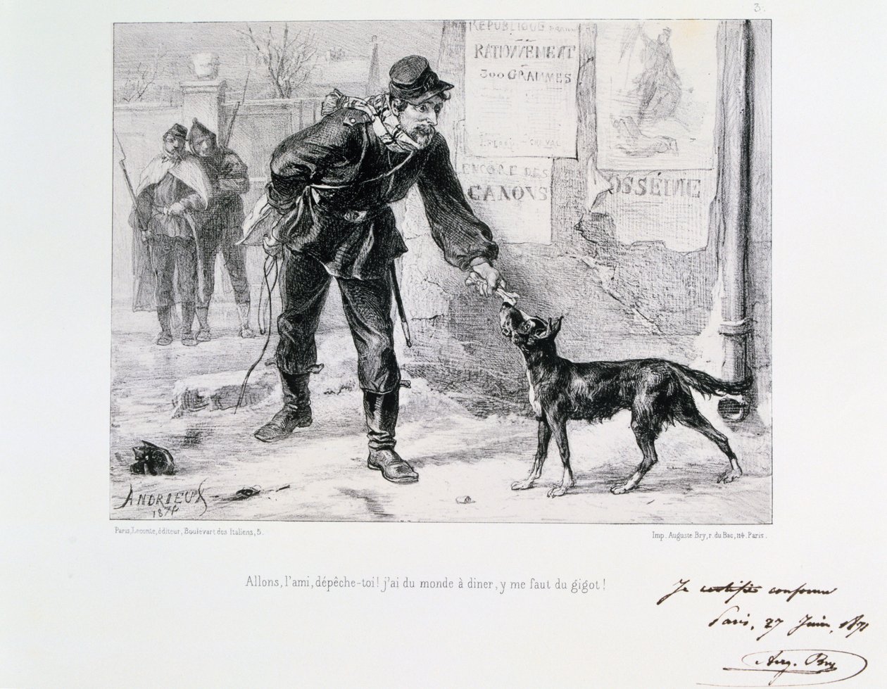 Párizs ostroma, francia-porosz háború, 1871. alkotó: Auguste Bry