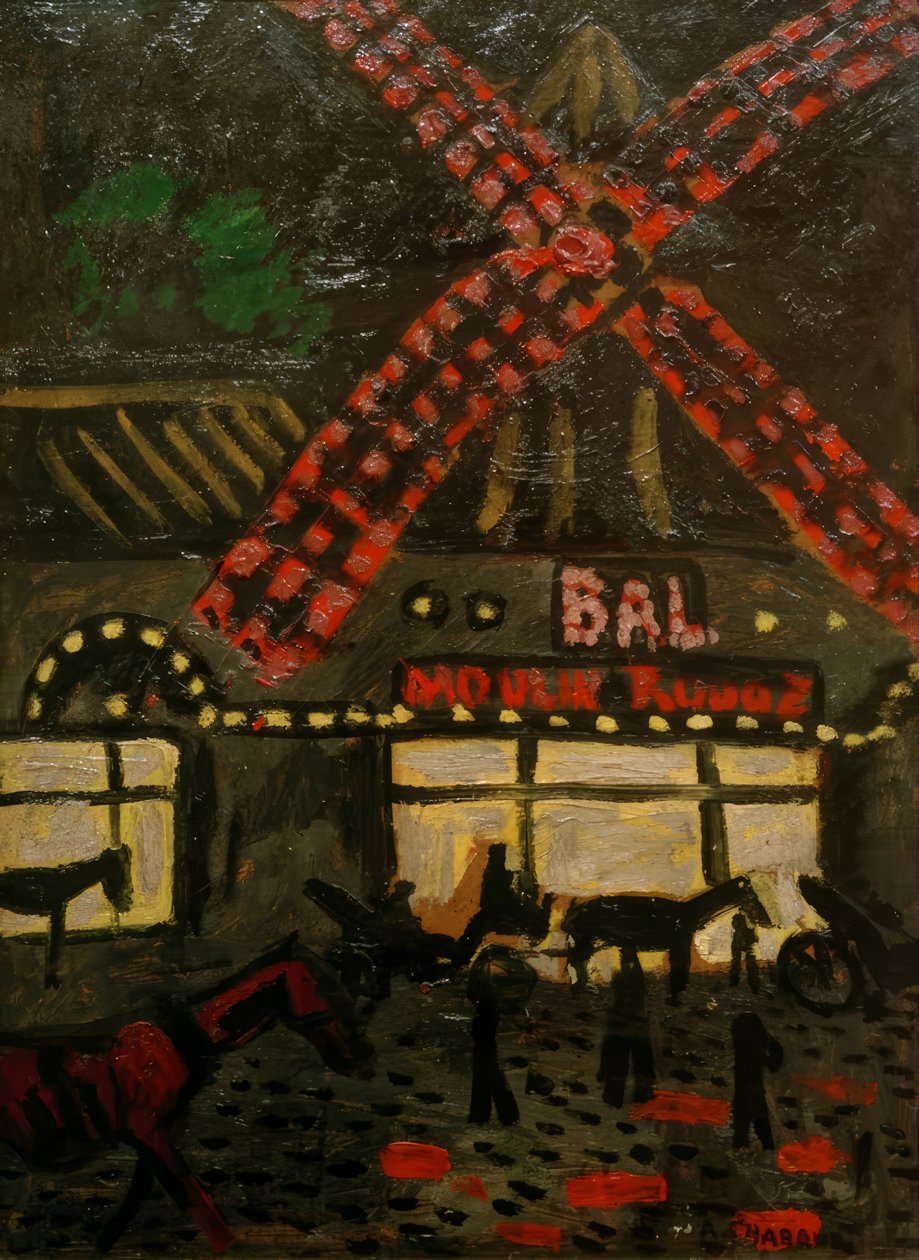 A Moulin Rouge éjszaka alkotó: Auguste Chabaud