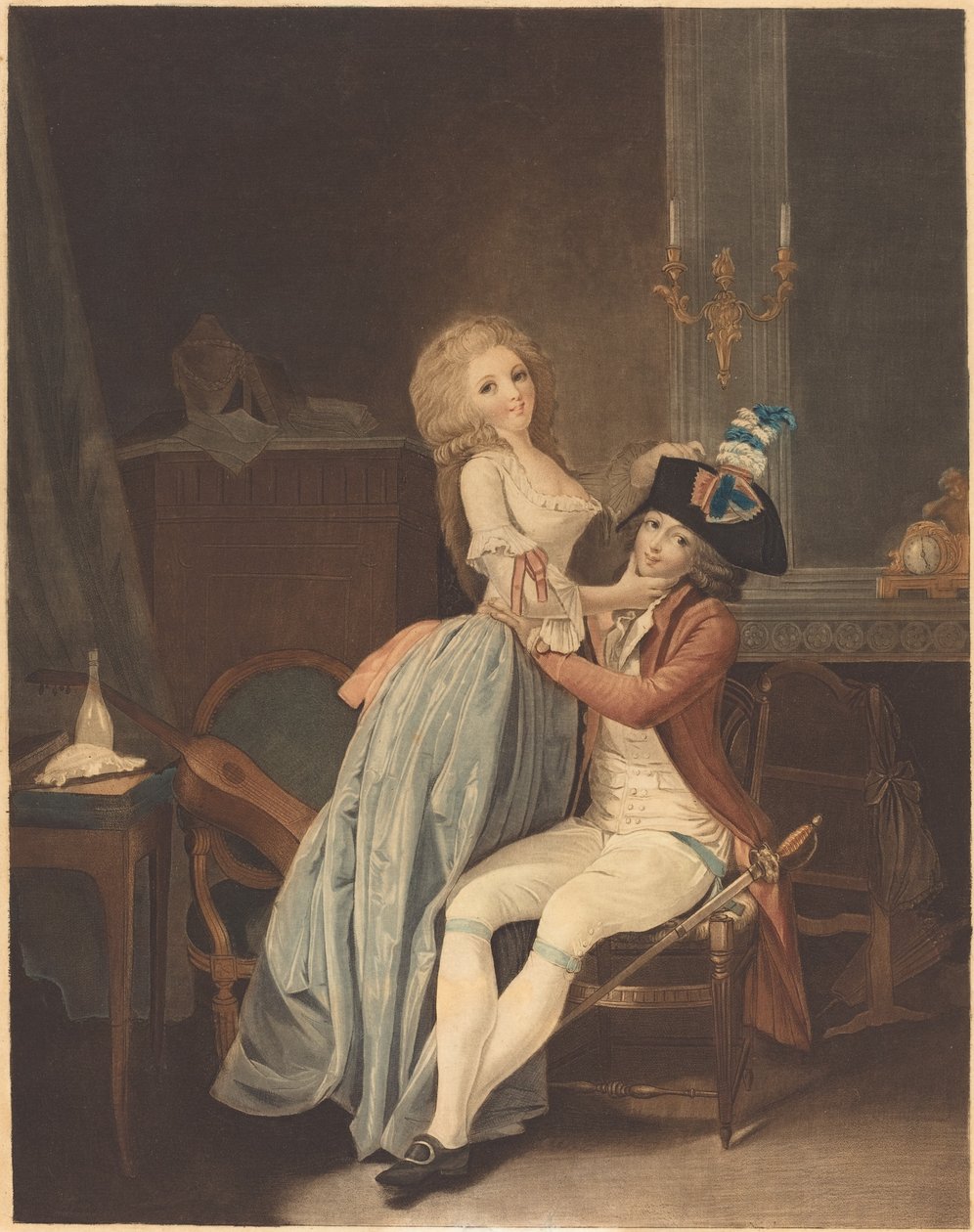 A nemzeti kokárda alkotó: Auguste Claude Simon Legrand after Louis Léopold Boilly