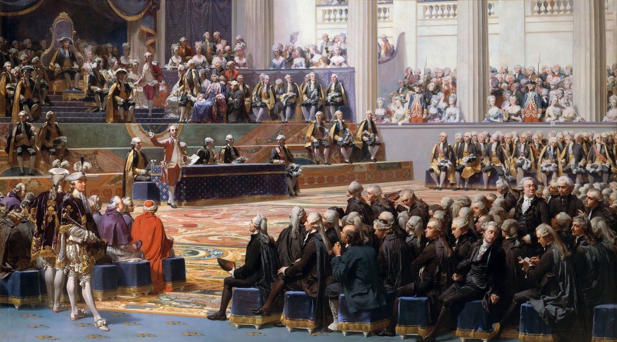 Az Estates-General megnyitása Versailles-ban, 1789. május 5-én alkotó: Louis Charles Auguste Couder