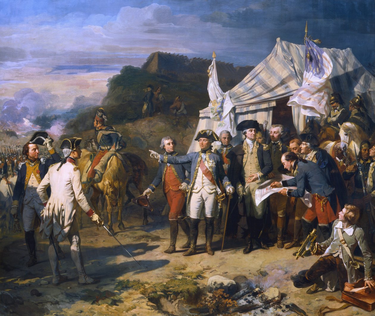 Yorktown ostroma, 1781 c1836 alkotó: Louis Charles Auguste Couder