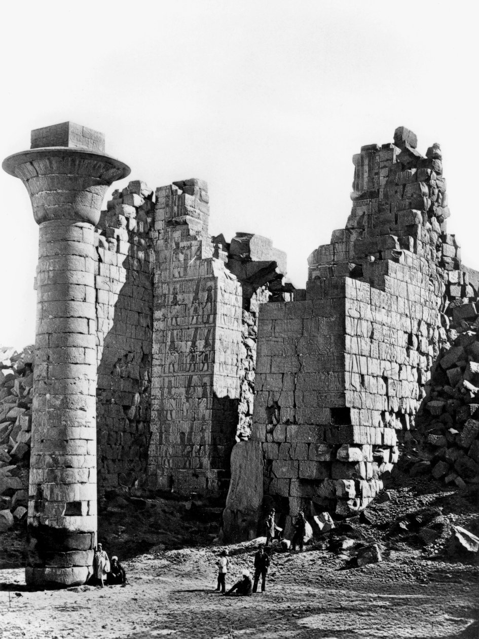 Oszlop Karnakban, Egpyt, 1893 alkotó: Auguste Edouard Mariette