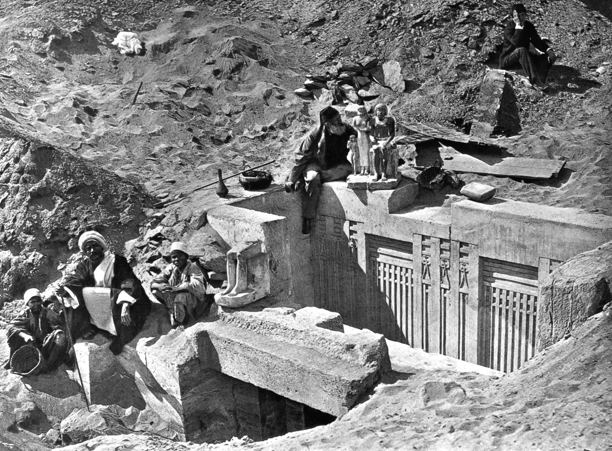 Memphis Saqqara, Egyiptom, 1893 alkotó: Auguste Edouard Mariette