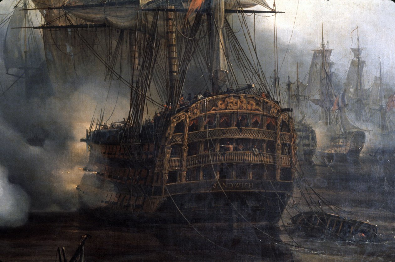 Trafalgari csata, részlet, Auguste Etienne Francois Mayer (1805-1890) alkotó: Auguste Etienne Francois Mayer