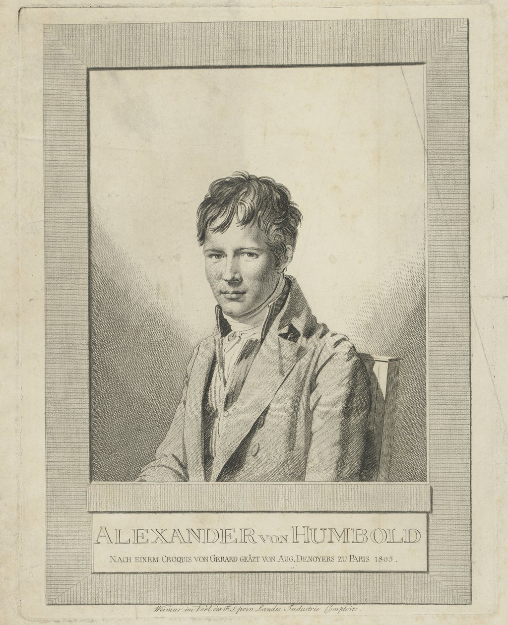 Alexander von Humboldt portréja 1769-1859, 1805. alkotó: Auguste Gaspard Louis Desnoyers