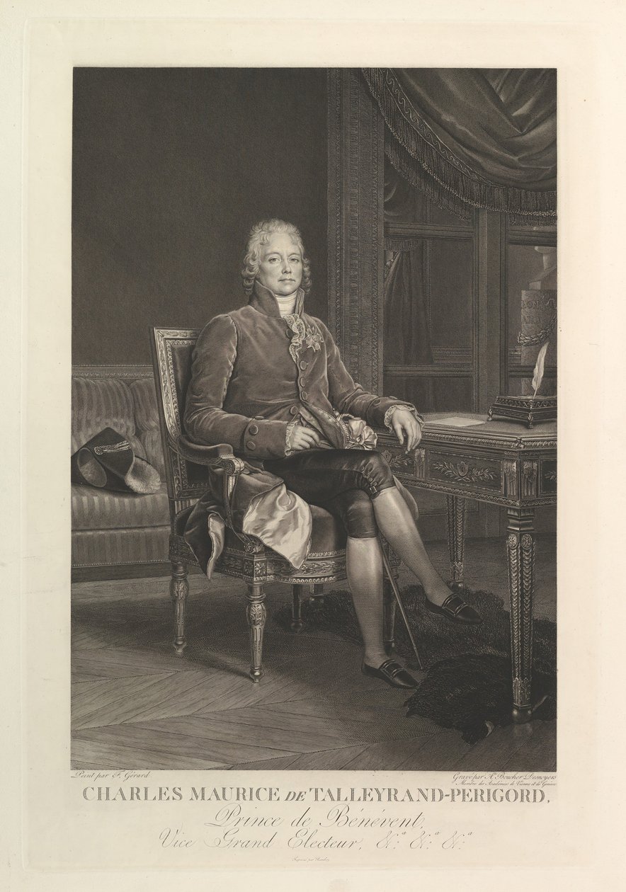 Charles Maurice de Talleyrand-Périgord portréja, 1808 után. alkotó: Auguste Gaspard Louis Desnoyers