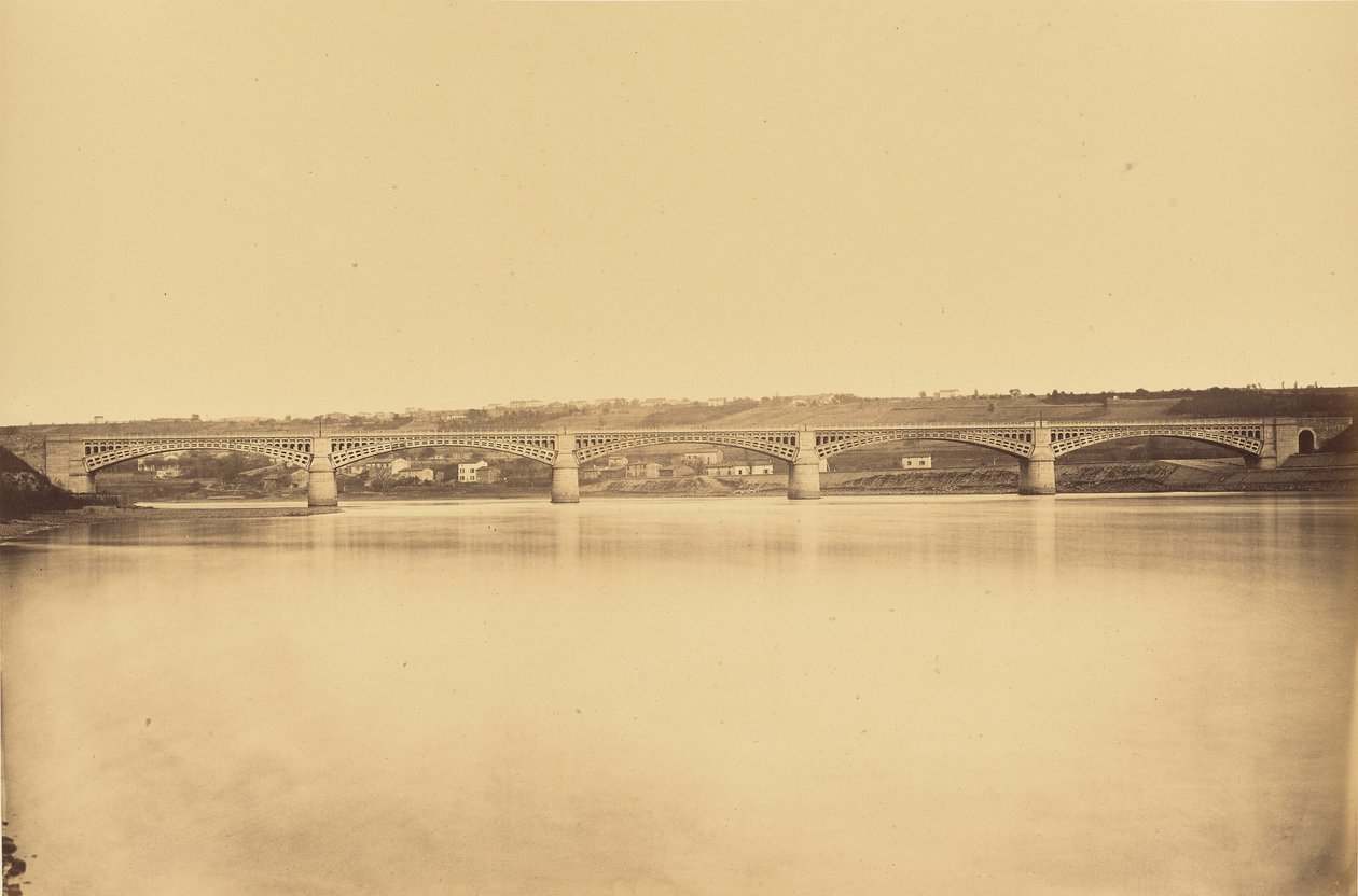 Givors és Chasse közötti elágazás, Viadukt a Rhone felett alkotó: Auguste Hippolyte Collard