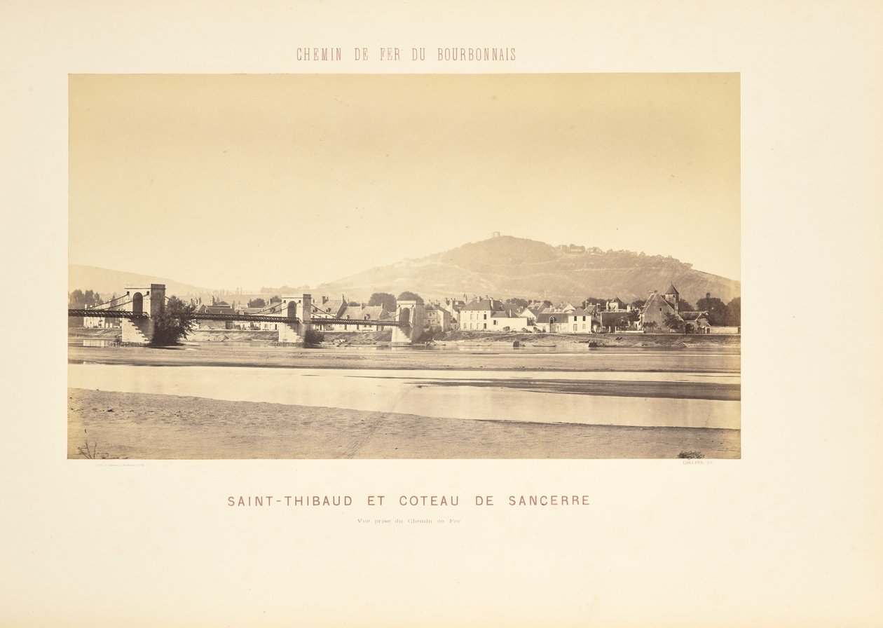 Saint-Thibaud és Coteau de Sancerre, kilátás a Chemin der Fer-ről alkotó: Auguste Hippolyte Collard
