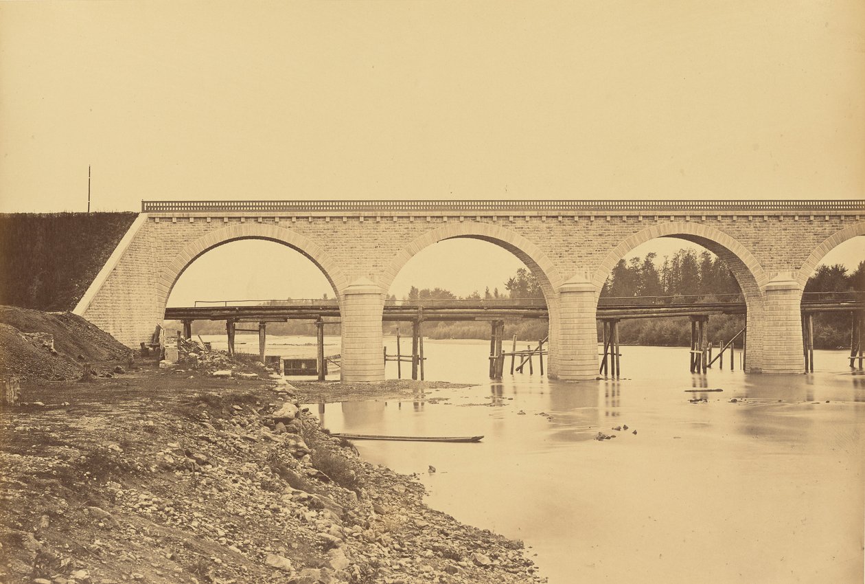 Viadukt a Loire felett Andrezieux-nél alkotó: Auguste Hippolyte Collard