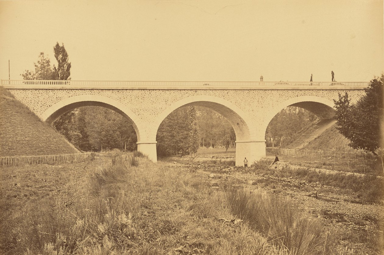Viadukt a Rajna felett, Pradines közelében alkotó: Auguste Hippolyte Collard