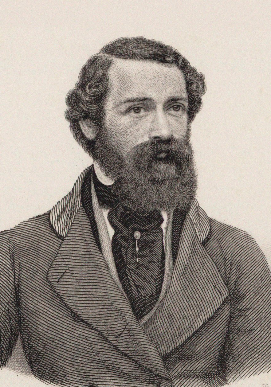 Joseph Netzer zeneszerző portréja 1808-1864, c. 1850. alkotó: Auguste Hüssener