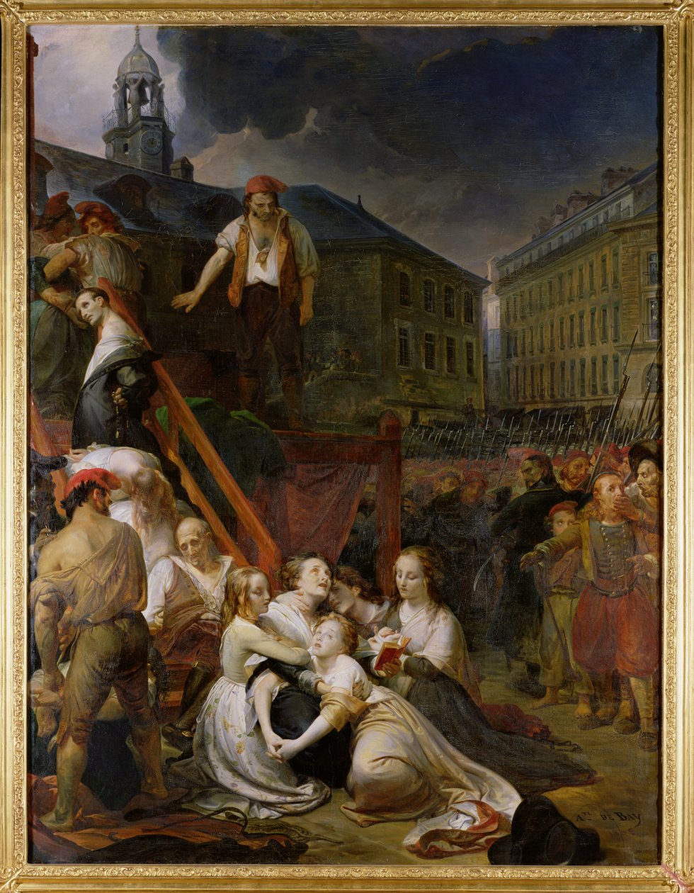 Epizód in Place du Bouffay, Nantes, 1793, 1859 alkotó: Auguste Hyacinthe Debay