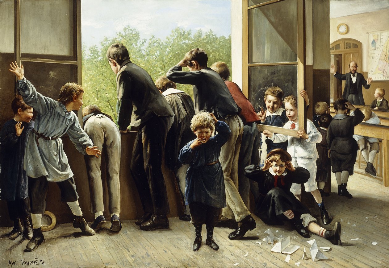 Az osztály tréfásai, alkotó: Auguste Joseph Trupheme