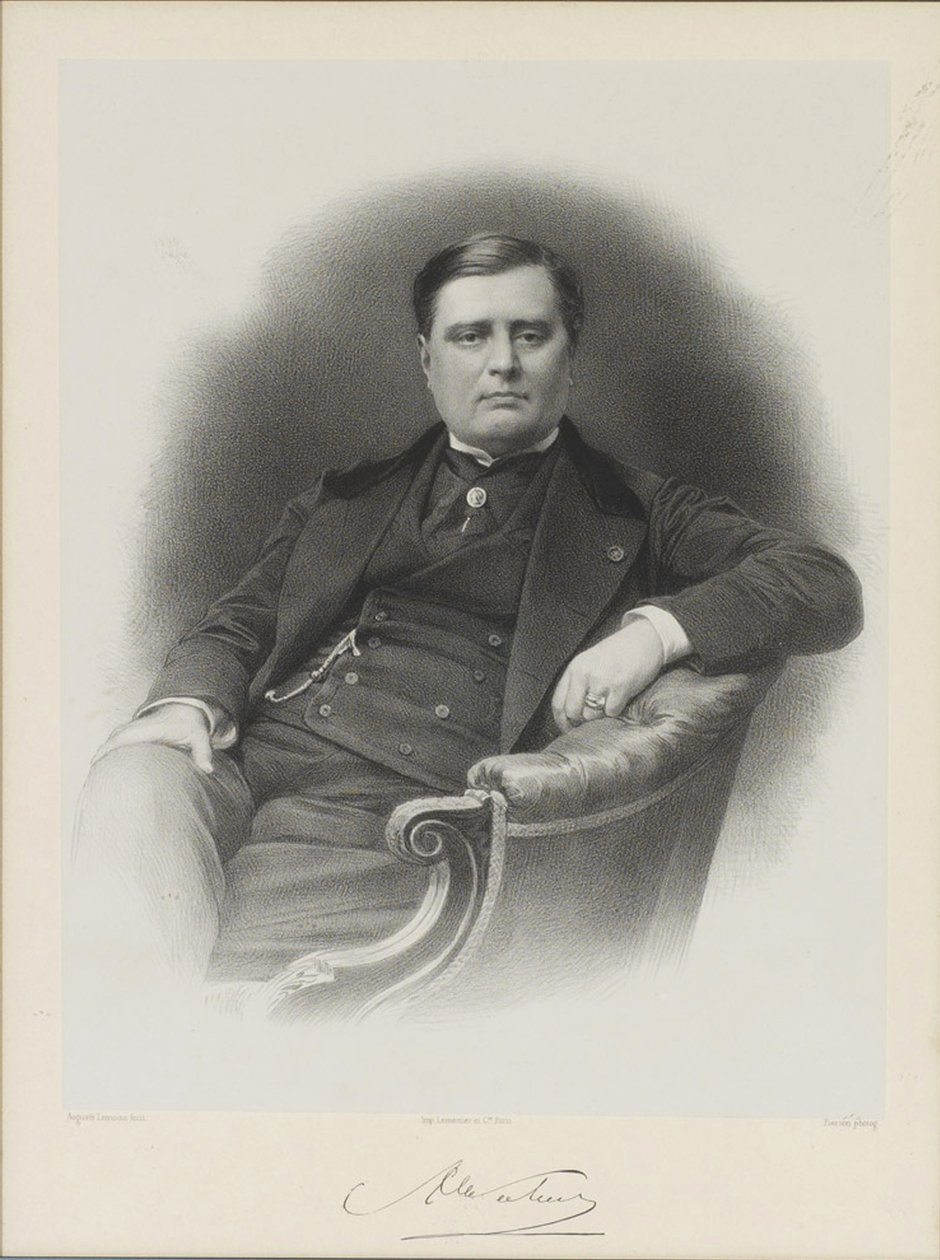 Alexandre Florian Joseph, Colonna-Walewski gróf portréja 1810-1868 alkotó: Auguste Lemoine