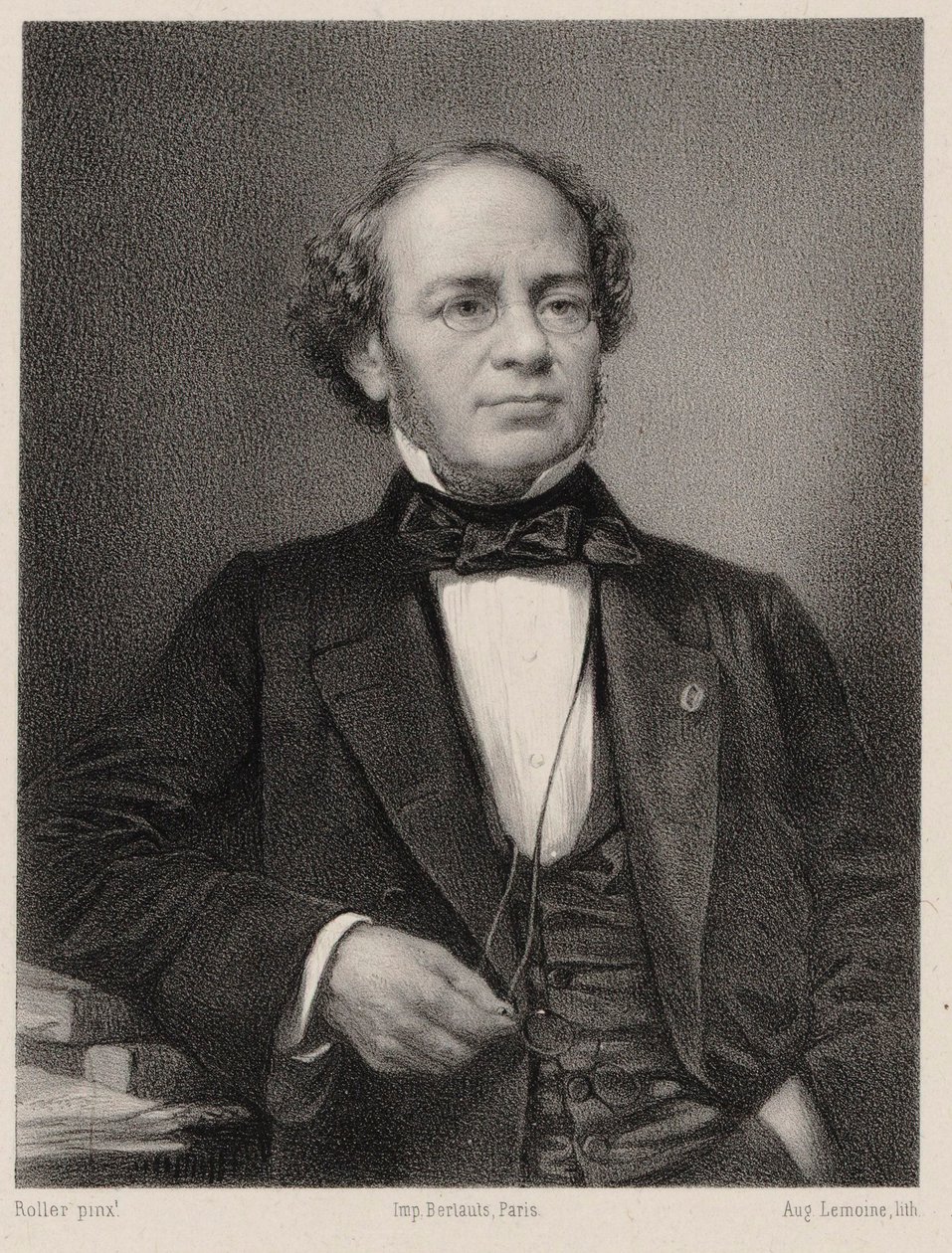 Jacques Fromental Halévy zeneszerző portréja 1799-1862. alkotó: Auguste Lemoine
