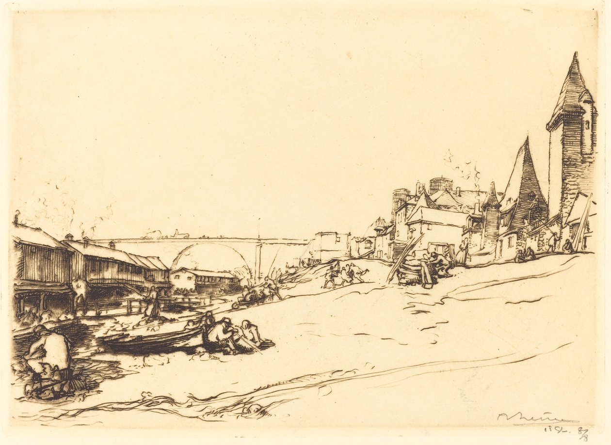 Angers – A lengyel király háza (Angers – La maison du roi de Pologne) alkotó: Auguste Lepere