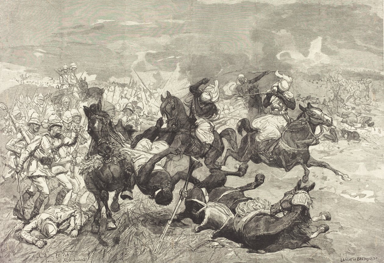 Szudánban: El-Teb-i csata, 18831890. alkotó: Auguste Lepere