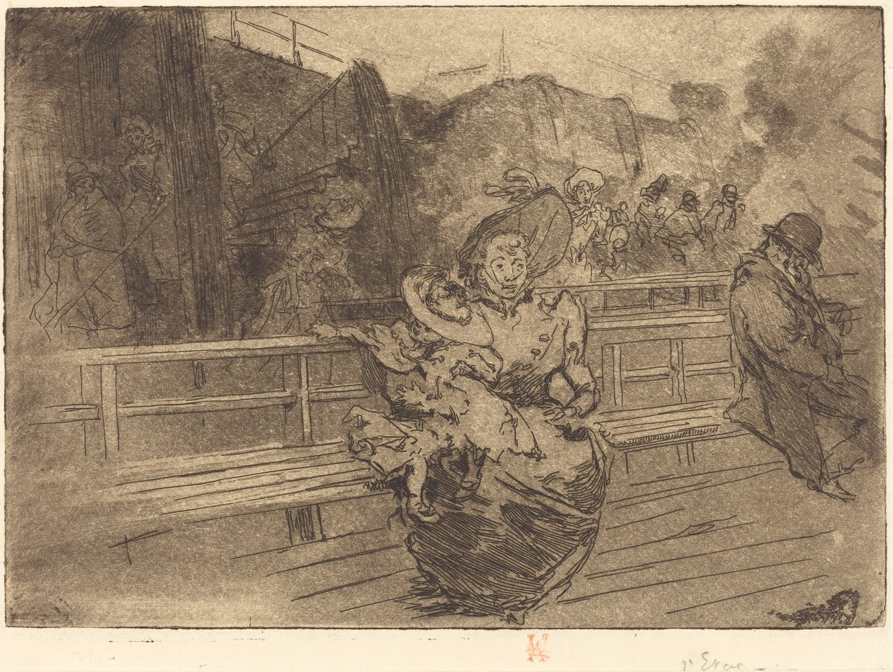 Indulás Greenwichbe (Depart pour Greenwich) alkotó: Auguste Lepere