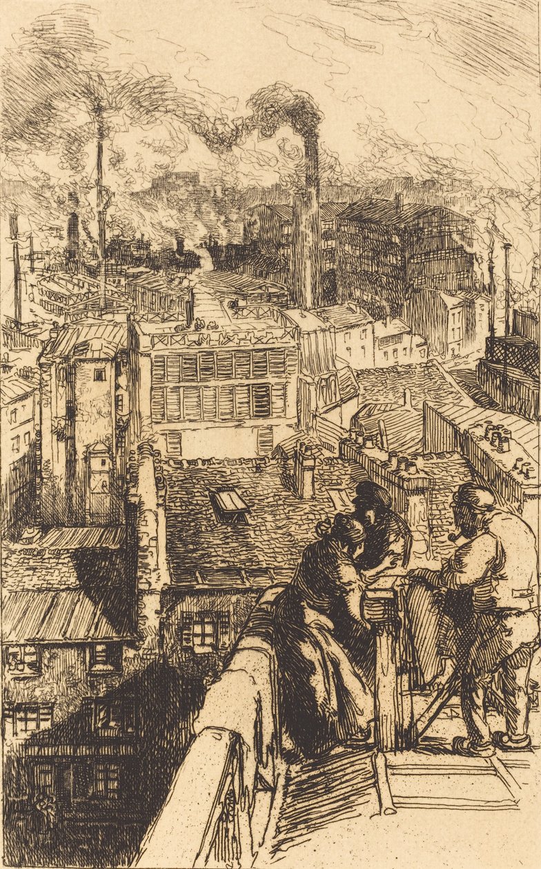 Gobelinek negyed A Gobelinek negyed, 1893. alkotó: Auguste Lepere