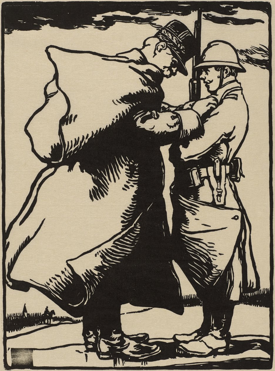 Joffre, a katona apja (fametszet japán eperfa papírra) alkotó: Auguste Lepere